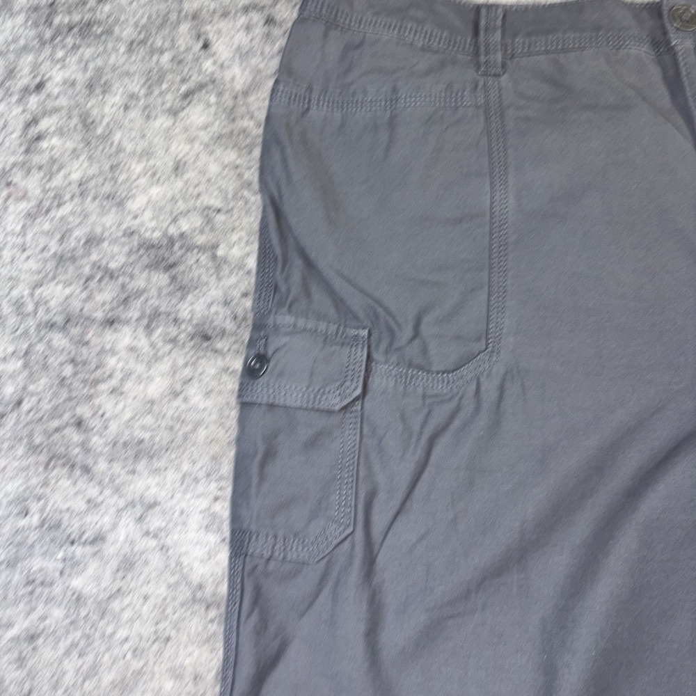 Eddie Bauer Chino Shorts Women's 14 Gray Cargo Summer Trail Hiking‎ Outdoor - Picture 3 of 9